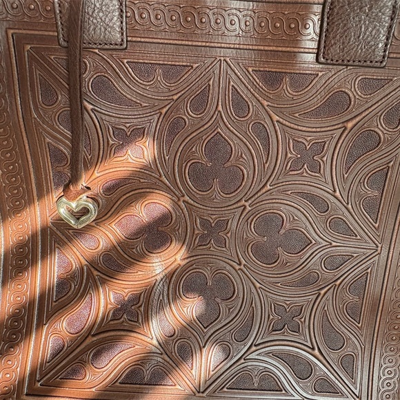 Brighton Ferrara Brown Embossed Large Leather
Tote Bag - Picture 11 of 12